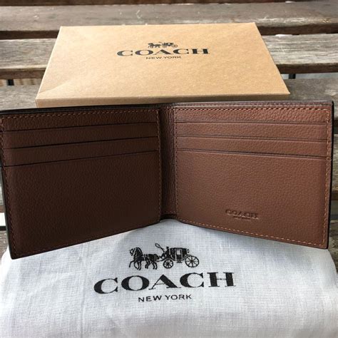 wallet mens leather coach replica|coach ladies wallets on clearance.